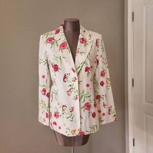 Chadwicks Floral Women's Blazer Size 12